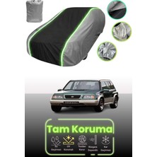 Dokaca Neo Gri.siyah.gri Neon Fitilli Suzuki Vitara (Vietnam) 1991 - 1994 Uyumlu Araba Brandası Koruma Örtüsü