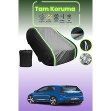 Dokaca Neo Siyah_gri_siyah Neon Fitilli Volkswagen Golf Vıı 3 Kapılı 2012 - 2017 Uyumlu Koruma Örtüsü