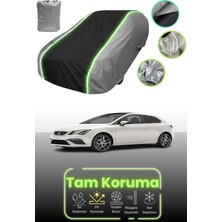 Dokaca Neo Gri.siyah.gri Neon Fitilli Seat Leon 3 Sc Uyumlu Araba Brandası Koruma Örtüsü