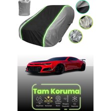 Dokaca Neo Gri.siyah.gri Neon Fitilli Chevrolet Camaro Zl1 2018 - 2021 Uyumlu Araba Brandası Koruma Örtüsü