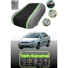 Dokaca Neo Gri.siyah.gri Neon Fitilli Ford Focus 1 Sedan Uyumlu Araba Brandası Koruma Örtüsü