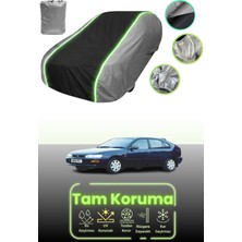 Dokaca Neo Gri.siyah.gri Neon Fitilli Toyota Corolla 5 Kapılı 1992 - 1997 Uyumlu Araba Brandası Koruma Örtüsü