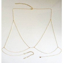 M Miel Kadın Kararmaz Çelik Vücut Zinciri Dekolte Zinciri