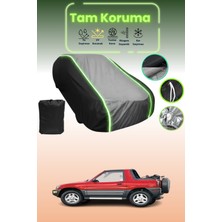 Dokaca Neo Siyah_gri_siyah Neon Fitilli Toyota Rav4 1 Soft Top Uyumlu Koruma Örtüsü Araba Brandası