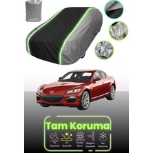 Dokaca Neo Gri.siyah.gri Neon Fitilli Mazda Rx-8 Uyumlu Araba Brandası Koruma Örtüsü