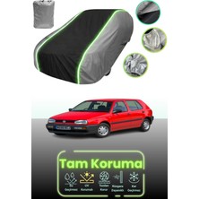 Dokaca Neo Gri.siyah.gri Neon Fitilli Volkswagen Golf Iıı 5 Kapılı 1992 - 1997 Uyumlu Koruma Örtüsü