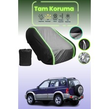 Dokaca Neo Siyah_gri_siyah Neon Fitilli Suzuki Escudo / Grand Vitara 5 Kapılı 1998 - 2005 Uyumlu Araba Brandası