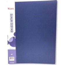 Belirtilmemiş Sunum Dosyası A4 20'li Mavi