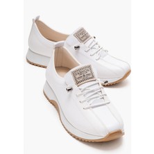 Ccway Kadın Günlük Ayakkabı Beyaz Cilt