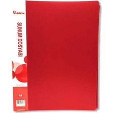 Belirtilmemiş Sunum Dosyası A4 20'li Kırmızı