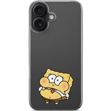 Manitoba Iphone 16 Uyumlu Baskılı Yumuşak Silikon Şeffaf Telefon Kılıfı