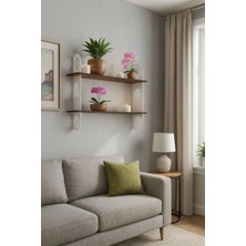 ZMT Design Flora Dekoratif Duvar Rafı 2li