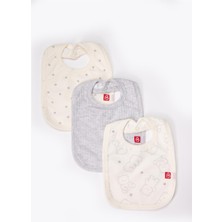 Bebetto Sıvamalı Önlük 3lü (Cute Bear) Gri Melanj