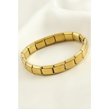 Gümüş Takıcım Italyan Çelik Bileklik