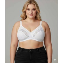 Nariya Kadın Büyük Beden Sütyen Toparlayıcı Günlük Rahat Sütyen Toplayıcı Dantel Detaylı Iç Giyim