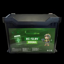 Elc-Itg-Box Electrozirve 12.8V 200AH Lityum (Lifepo4) Batarya
