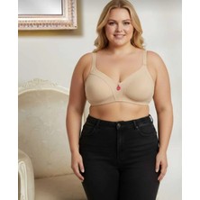 Nariya Kadın Büyük Beden Sütyen Süngersiz Balensiz Penye Kumaş Toparlayıcı Günlük Sütyen Battal Çamaşır