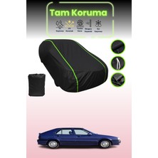 Dokaca Neo Siyah Neon Fitilli Renault 19 5 Kapılı 1988 - 1992 Uyumlu Araba Brandası Koruma Örtüsü