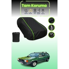 Dokaca Neo Siyah Neon Fitilli Fiat Panda 4x4 1986 - 1992 Uyumlu Araba Brandası Koruma Örtüsü