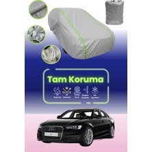 Dokaca Neo Gri Neon Fitilli Audi A6 Uyumlu Oto Branda Araba Brandası Koruma Örtüsü