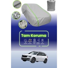 Dokaca Neo Gri Neon Fitilli Skoda Kamiq Uyumlu Oto Branda Araba Brandası Koruma Örtüsü
