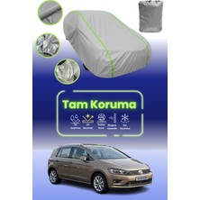 Dokaca Neo Gri Neon Fitilli Volkswagen Golf Sportsvan 2017 - 2021 Uyumlu Araba Brandası Koruma Örtüsü