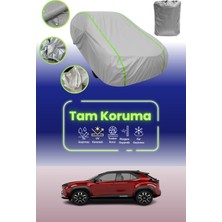 Dokaca Neo Gri Neon Fitilli Toyota Yaris Cross Uyumlu Oto Branda Araba Brandası Koruma Örtüsü