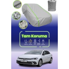 Dokaca Neo Gri Neon Fitilli Volkswagen Polo Uyumlu Oto Branda Araba Brandası Koruma Örtüsü