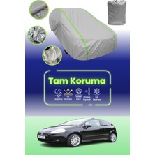 Dokaca Neo Gri Neon Fitilli Fiat Grande Punto 3 Kapılı 2005 - 2009 Uyumlu Araba Brandası Koruma Örtüsü