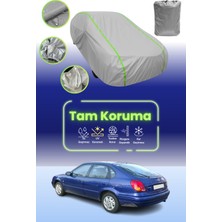 Dokaca Neo Gri Neon Fitilli Toyota Corolla 5 Kapılı 1997 - 2000 Uyumlu Araba Brandası Koruma Örtüsü
