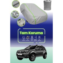 Dokaca Neo Gri Neon Fitilli Dacia Duster Uyumlu Oto Branda Araba Brandası Koruma Örtüsü