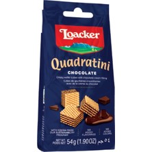 LOACKER Quadratini Chocolate Çikolatalı Gofret 54 gr