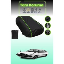 Dokaca Neo Siyah Neon Fitilli Nissan Sunny 1 Coupe Uyumlu Oto Branda Araba Brandası Koruma Örtüsü