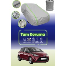 Dokaca Neo Gri Neon Fitilli Toyota Yaris Uyumlu Oto Branda Araba Brandası Koruma Örtüsü