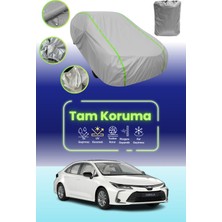 Dokaca Neo Gri Neon Fitilli Toyota Corolla Sedan Uyumlu Oto Branda Araba Brandası Koruma Örtüsü