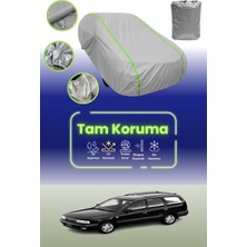 Dokaca Neo Gri Neon Fitilli Nissan Sunny Traveller 1993 - 1996 Uyumlu Araba Brandası Koruma Örtüsü