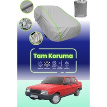 Dokaca Neo Gri Neon Fitilli Tofaş Şahin Uyumlu Oto Branda Araba Brandası Koruma Örtüsü