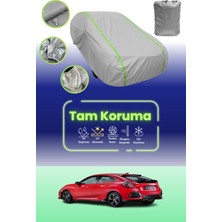Dokaca Neo Gri Neon Fitilli Honda Civic Hb Hatchback Uyumlu Oto Branda Araba Brandası Koruma Örtüsü