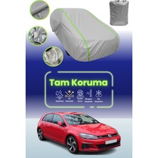 Dokaca Neo Gri Neon Fitilli Volkswagen Golf Vıı R 5 Kapılı 2013 - 2017 Uyumlu Araba Brandası Koruma Örtüsü