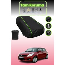 Dokaca Neo Siyah Neon Fitilli Suzuki Swift 5 Uyumlu Oto Branda Araba Brandası Koruma Örtüsü