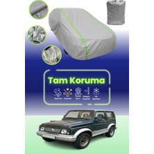 Dokaca Neo Gri Neon Fitilli Suzuki Samurai Uyumlu Oto Branda Araba Brandası Koruma Örtüsü