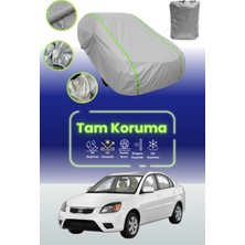 Dokaca Neo Gri Neon Fitilli Kia Rio Sedan Uyumlu Oto Branda Araba Brandası Koruma Örtüsü