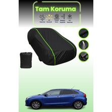 Dokaca Neo Siyah Neon Fitilli Suzuki Baleno 2016 - 2021 Uyumlu Oto Branda Araba Brandası Koruma Örtüsü