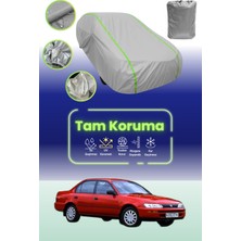 Dokaca Neo Gri Neon Fitilli Toyota Corolla Sedan 1992 - 1997 Uyumlu Araba Brandası Koruma Örtüsü