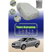 Dokaca Neo Gri Neon Fitilli Fiat Linea Sedan Uyumlu Oto Branda Araba Brandası Koruma Örtüsü