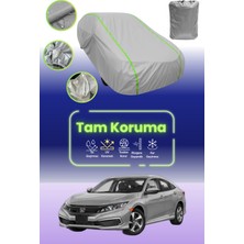 Dokaca Neo Gri Neon Fitilli Honda Civic Sedan Uyumlu Oto Branda Araba Brandası Koruma Örtüsü