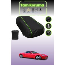 Dokaca Neo Siyah Neon Fitilli Nissan 350Z 2002 - 2005 Uyumlu Oto Branda Araba Brandası Koruma Örtüsü