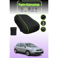Dokaca Neo Siyah Neon Fitilli Volkswagen Polo Fun 2004 - 2005 Uyumlu Araba Brandası Koruma Örtüsü