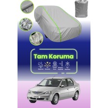 Dokaca Neo Gri Neon Fitilli Dacia Logan Sedan Uyumlu Oto Branda Araba Brandası Koruma Örtüsü