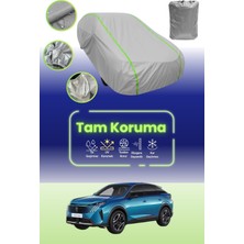 Dokaca Neo Gri Neon Fitilli Peugeot 3008 Uyumlu Oto Branda Araba Brandası Koruma Örtüsü